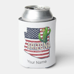 Arizona Staat United Staaten Retro Map Vintag USA Dosenkühler