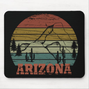 arizona Staat Vintage Sonnenuntergang Landschaft a Mousepad