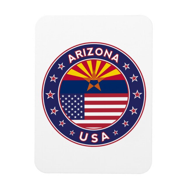 Arizona, Staaten der USA Magnet (Vertikal)