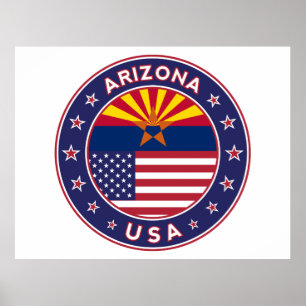 Arizona, Staaten der USA Poster