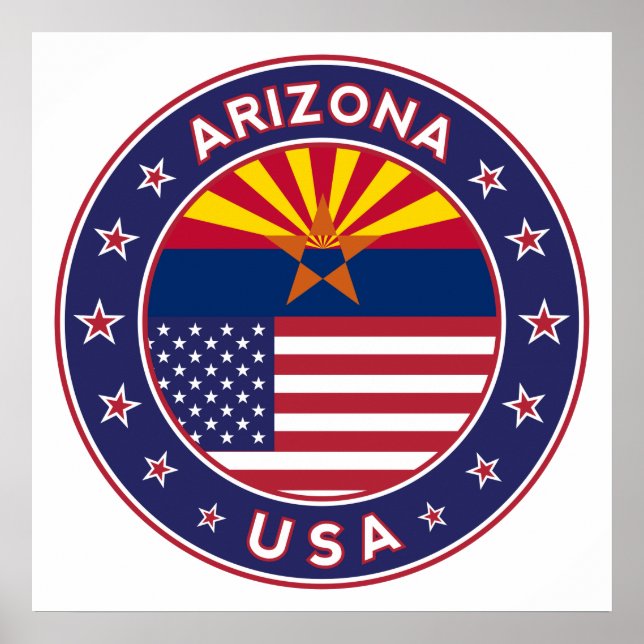 Arizona, Staaten der USA Poster (Vorne)