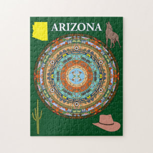 Arizona-Staatmandala-Puzzlespiel Puzzle