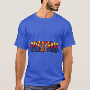 Arizona Staatsflagge Name Design Zeigen Sie Ihren T-Shirt