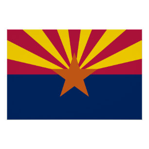 Arizona Staatsflagge Poster