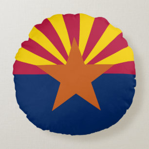 Arizona Staatsflagge Rundes Kissen