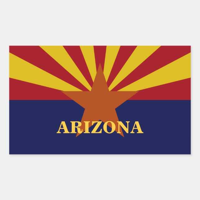 Arizona State Flag Custom Aufkleber (Vorderseite)