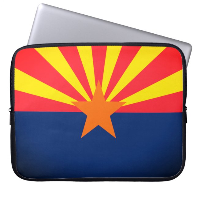 Arizona State Flag Electronics Bag Laptopschutzhülle (Vorderseite)