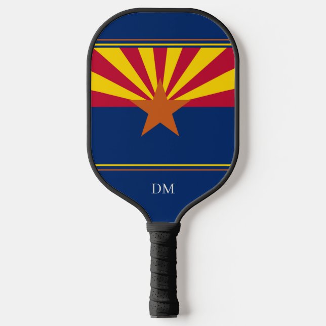 Arizona State Flag Monogram Pickleball Schläger (Vorderseite)