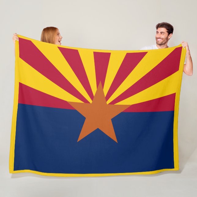 Arizona State Flag Print Patriota Fleecedecke (Beispiel)