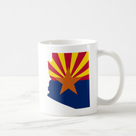 Arizona State Flag Retro Sunset Wüste Vibes Kaffeetasse
