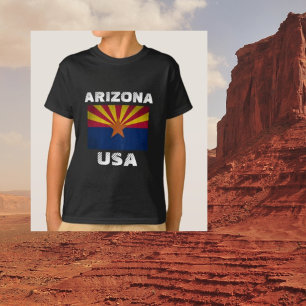 Arizona State Flag Sternenförmiges USA T-Shirt