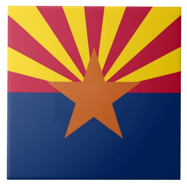 Arizona State Flag Tile Fliese (Vorderseite)