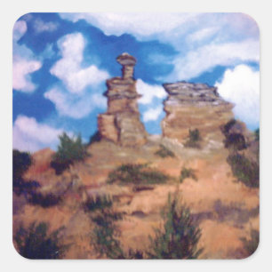 Arizona-Sticker Quadratischer Aufkleber