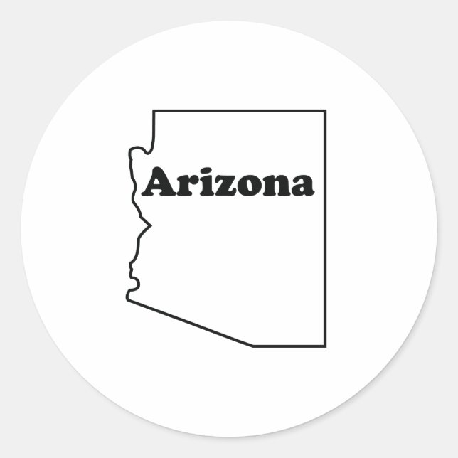Arizona-Sticker Runder Aufkleber (Vorderseite)