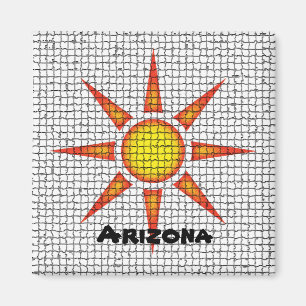 Arizona Südwest Mosaic Tile Bright Sun Magnet