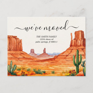 Arizona Südwesten Umzug Umzugsankündigung Postkarte