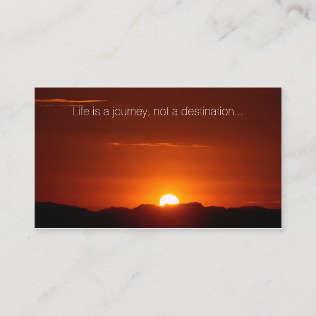 Arizona Sunrise Inspiration Business Name Card Visitenkarte (Vorderseite)