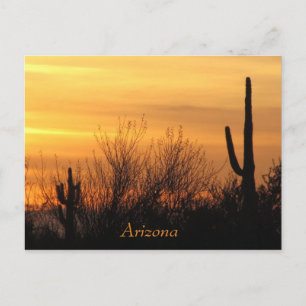 Arizona Sunset-3 Postkarte