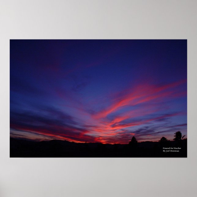 Arizona Sunset 67 [für Heather] Poster (Vorne)