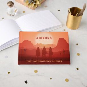 Arizona Sunset-benutzerdefinierter Text Gästebuch