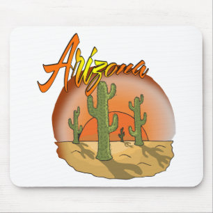 ARIZONA Sunset Cactus Mousepad