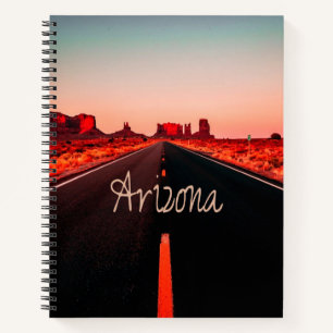 Arizona Sunset Desert Red Rocks Notizbuch