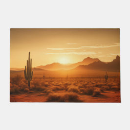 Arizona Sunset Sahuaro Wüste Südwesten Fußmatte