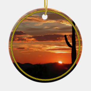 Arizona Sunset - schön, Keramik Ornament