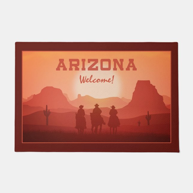 Arizona Sunset Türmatten Fußmatte (Vorderseite)