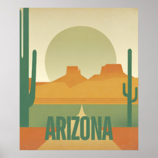Arizona Sunset - Wüstenlandschaft Poster