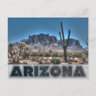 Arizona Superstition Berge Foto Postkarte