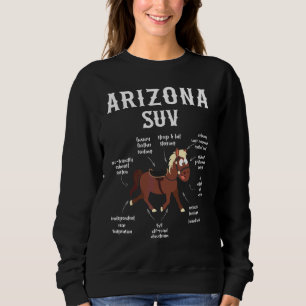 Arizona SUV Pferd Grand Canyon Kaktus Staat Sweatshirt