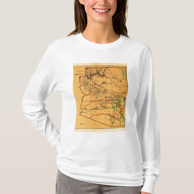 Arizona TerritoryPanoramic MapArizona T-Shirt (Vorderseite)