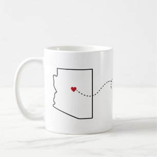 Arizona to Colorado - Heart2Heart Coffee Tasse