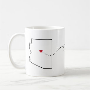 Arizona to Tennessee - Heart2Heart Coffee Tasse