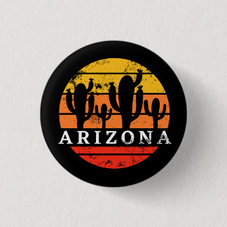 Arizona Tourist - Vintages Retro-Kaktus-Geschenk Button