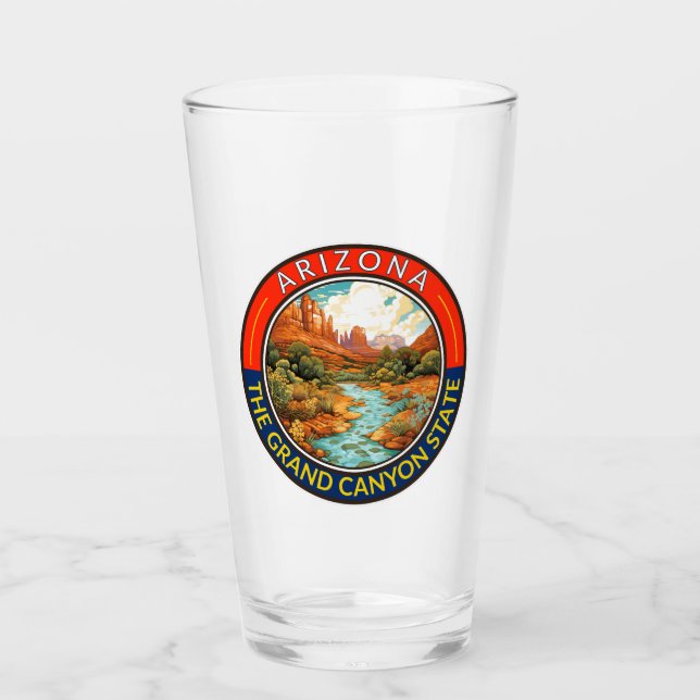 Arizona Travel Art Abzeichen Glas (Vorderseite)