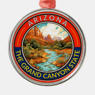Arizona Travel Art Abzeichen Ornament Aus Metall