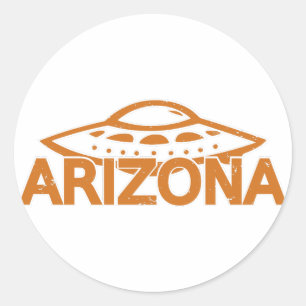 Arizona UFO Runder Aufkleber