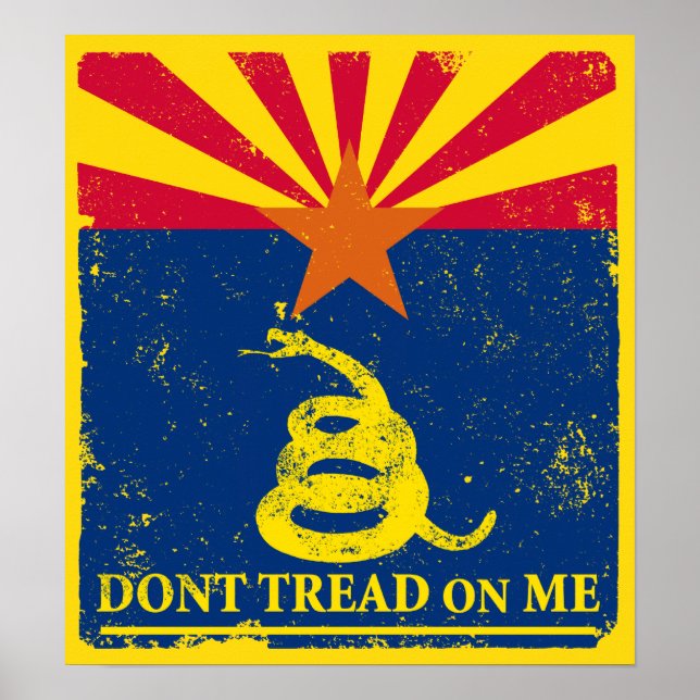Arizona und die Flagge Gadsden Poster (Vorne)