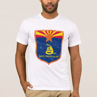 Arizona- und Gadsden-Flaggen-Schild T-Shirt