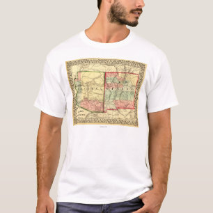 Arizona und neue MexicoPanoramic Karte T-Shirt