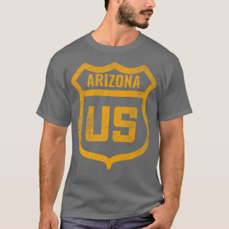 Arizona - US-Highway mit abgenutztem und verwitter T-Shirt