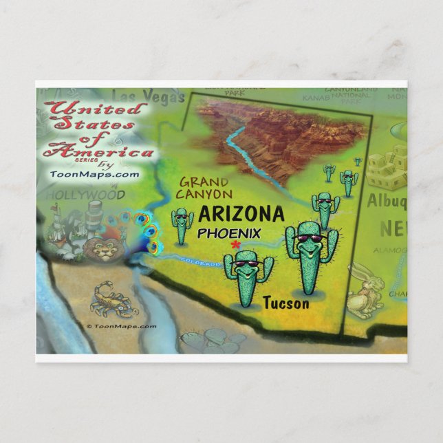 Arizona USA Card Postkarte (Vorderseite)