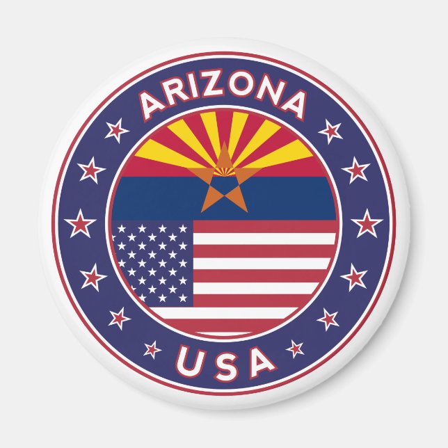 Arizona, USA, states Magnet (Vorne)