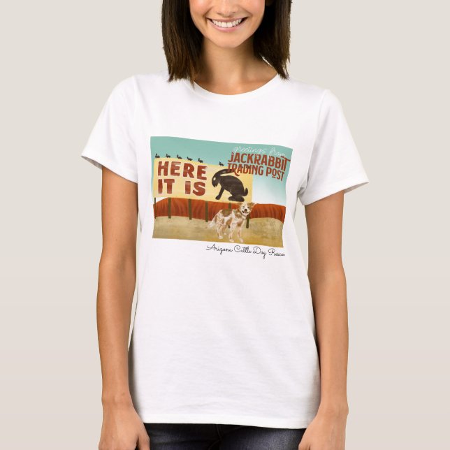 Arizona-Vieh-Hunderettung - HIER IST- ES Hase T-Shirt (Vorderseite)