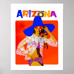 Arizona Vintag Style Travel Poster