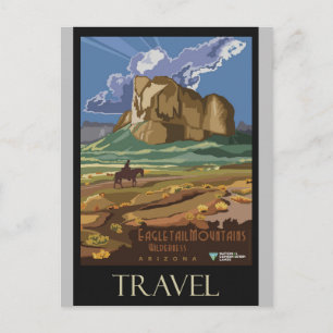 Arizona Vintages Retro-Reiseplakat Postkarte