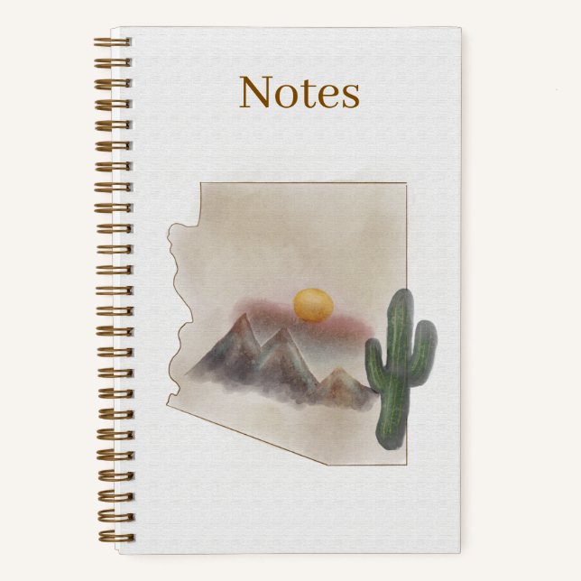 Arizona Watercolor Notebook - 5.5 x 8.5 Notizbuch (Vorderseite)