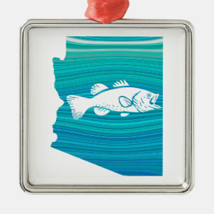 Arizona Wave Fishing Ornament Aus Metall